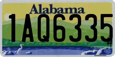 AL license plate 1AQ6335