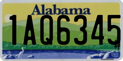 AL license plate 1AQ6345