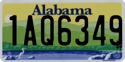 AL license plate 1AQ6349