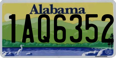 AL license plate 1AQ6352