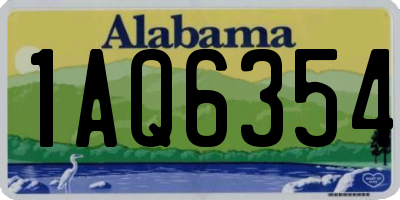 AL license plate 1AQ6354