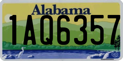 AL license plate 1AQ6357