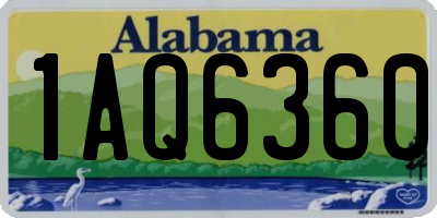 AL license plate 1AQ6360