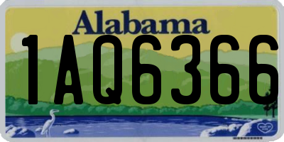 AL license plate 1AQ6366