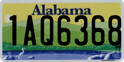 AL license plate 1AQ6368