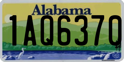 AL license plate 1AQ6370