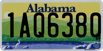 AL license plate 1AQ6380