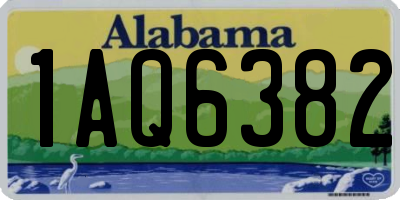 AL license plate 1AQ6382