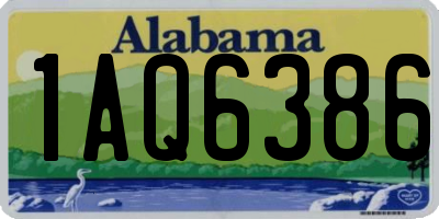AL license plate 1AQ6386