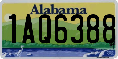 AL license plate 1AQ6388