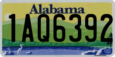 AL license plate 1AQ6392