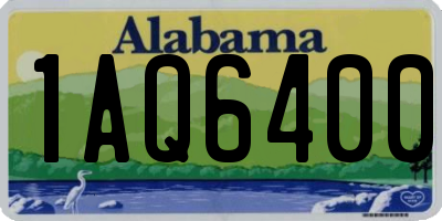 AL license plate 1AQ6400