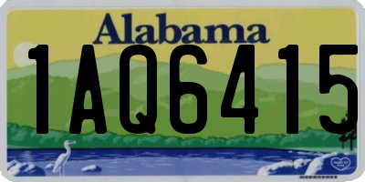 AL license plate 1AQ6415