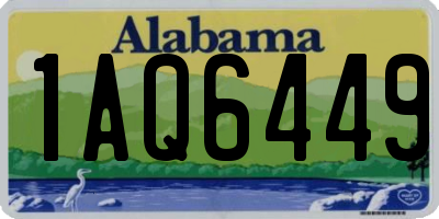 AL license plate 1AQ6449