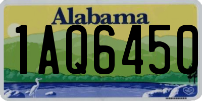 AL license plate 1AQ6450