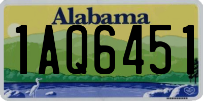AL license plate 1AQ6451