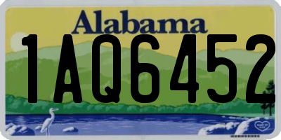 AL license plate 1AQ6452