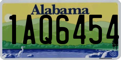 AL license plate 1AQ6454
