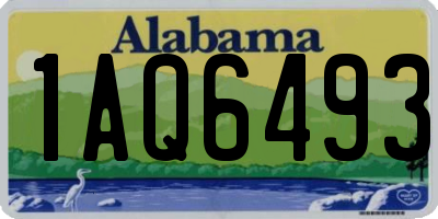 AL license plate 1AQ6493