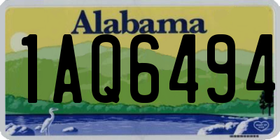 AL license plate 1AQ6494