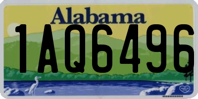 AL license plate 1AQ6496
