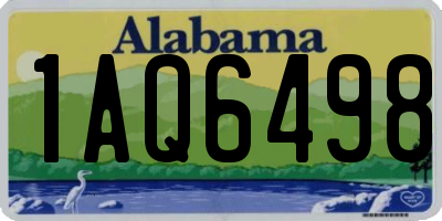 AL license plate 1AQ6498