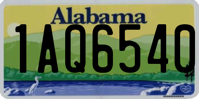 AL license plate 1AQ6540