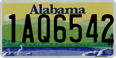 AL license plate 1AQ6542