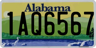AL license plate 1AQ6567
