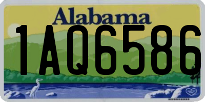 AL license plate 1AQ6586