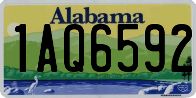 AL license plate 1AQ6592