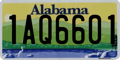 AL license plate 1AQ6601