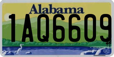 AL license plate 1AQ6609