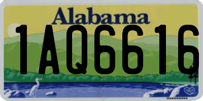 AL license plate 1AQ6616