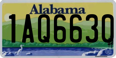 AL license plate 1AQ6630