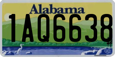 AL license plate 1AQ6638