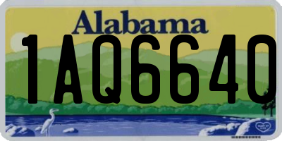 AL license plate 1AQ6640