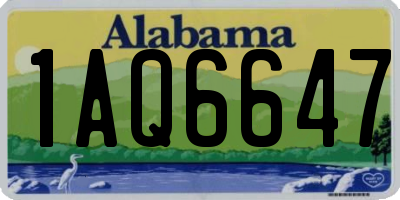 AL license plate 1AQ6647