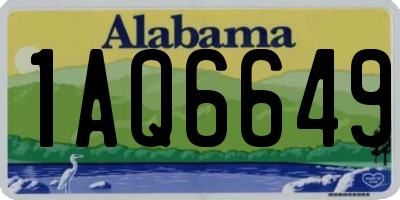 AL license plate 1AQ6649