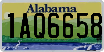 AL license plate 1AQ6658