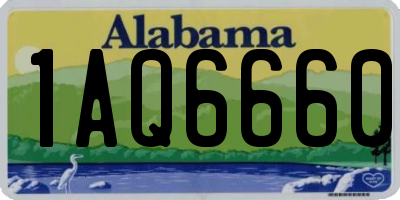 AL license plate 1AQ6660