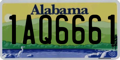 AL license plate 1AQ6661