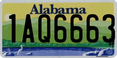 AL license plate 1AQ6663