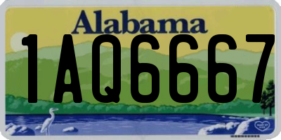 AL license plate 1AQ6667