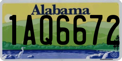 AL license plate 1AQ6672