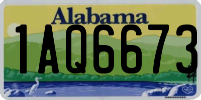 AL license plate 1AQ6673