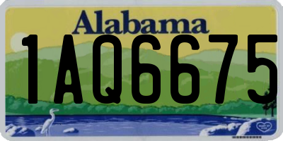 AL license plate 1AQ6675
