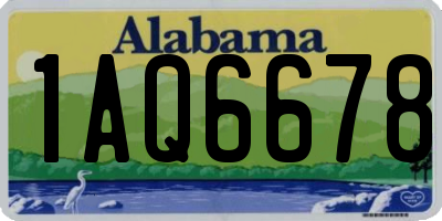 AL license plate 1AQ6678