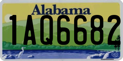AL license plate 1AQ6682