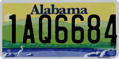 AL license plate 1AQ6684